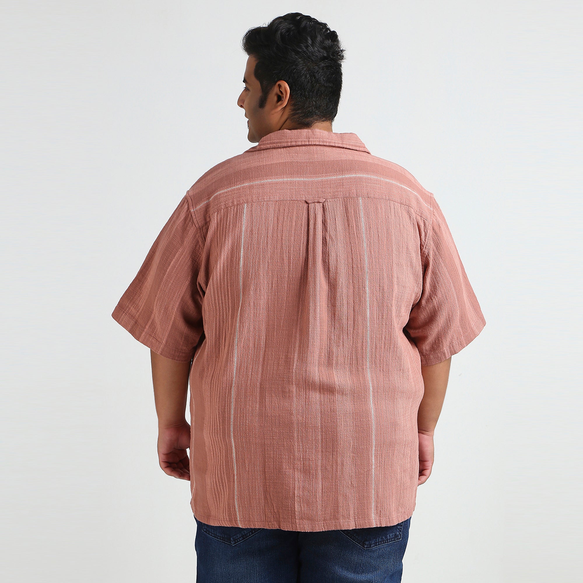 Plus Size Casual Shirt | 4XL - 10XL | 100% Cotton | Rust