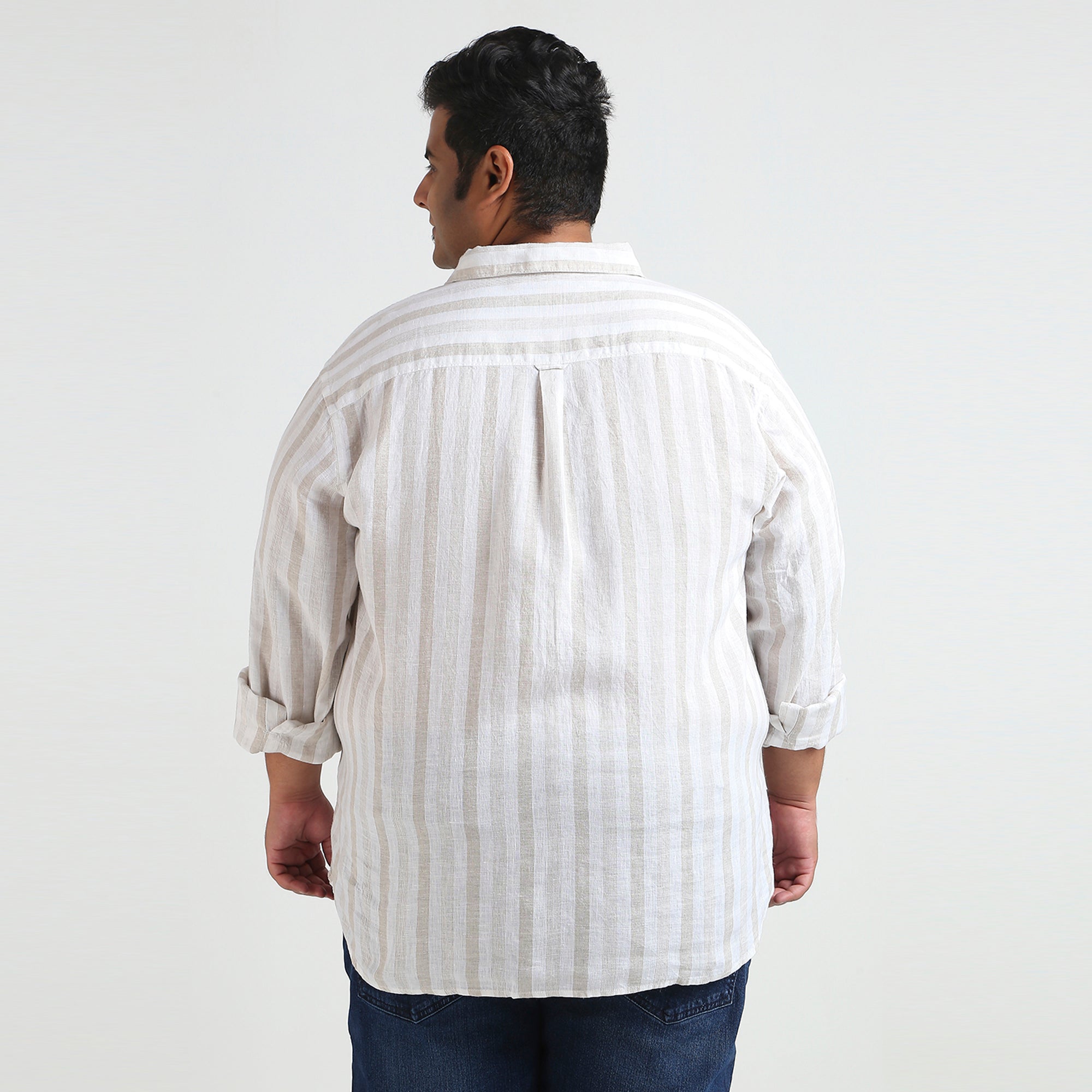 Plus Size Casual Shirt | 4XL - 10XL | 100% Linen | White