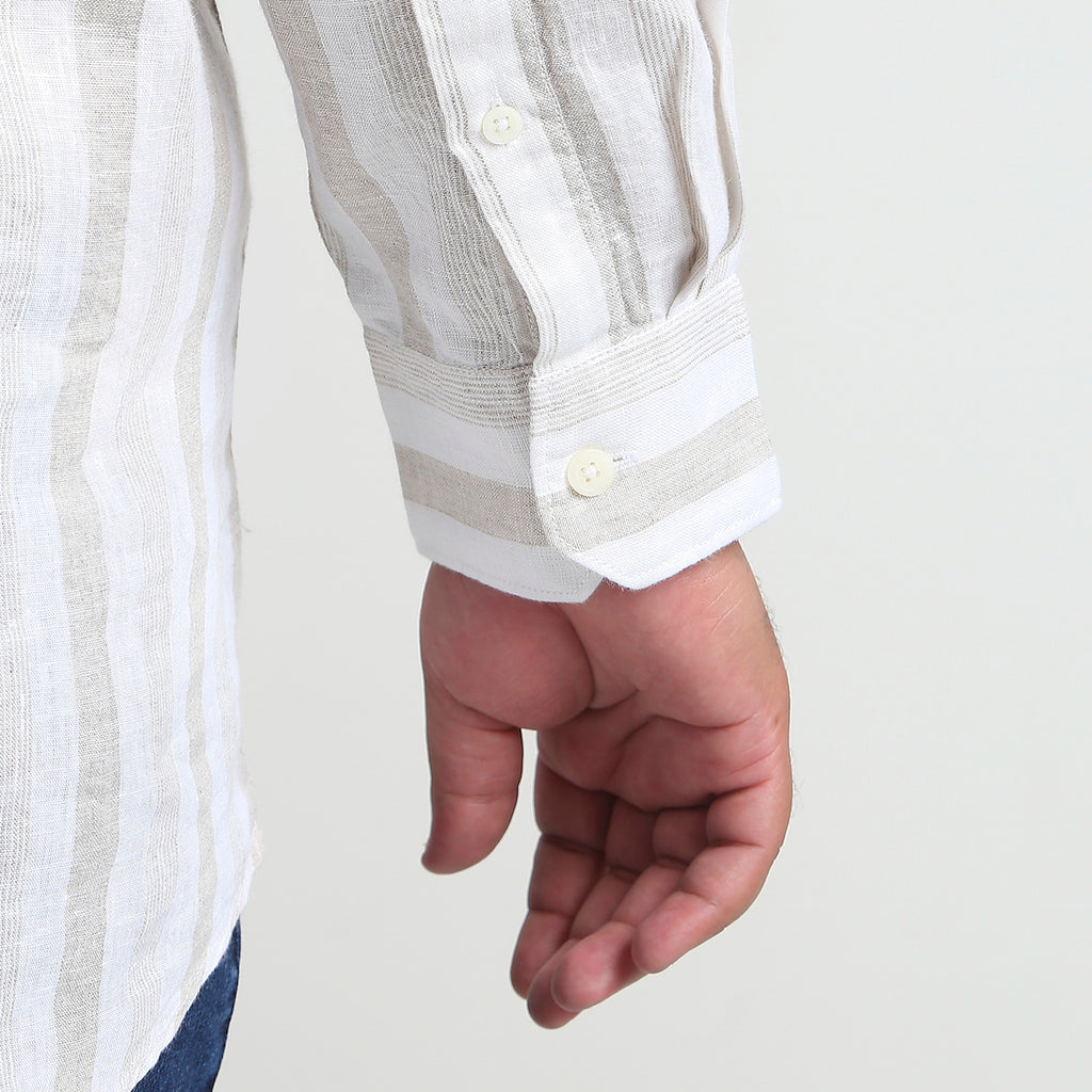 Plus Size Casual Shirt | 4XL - 10XL | 100% Linen | White