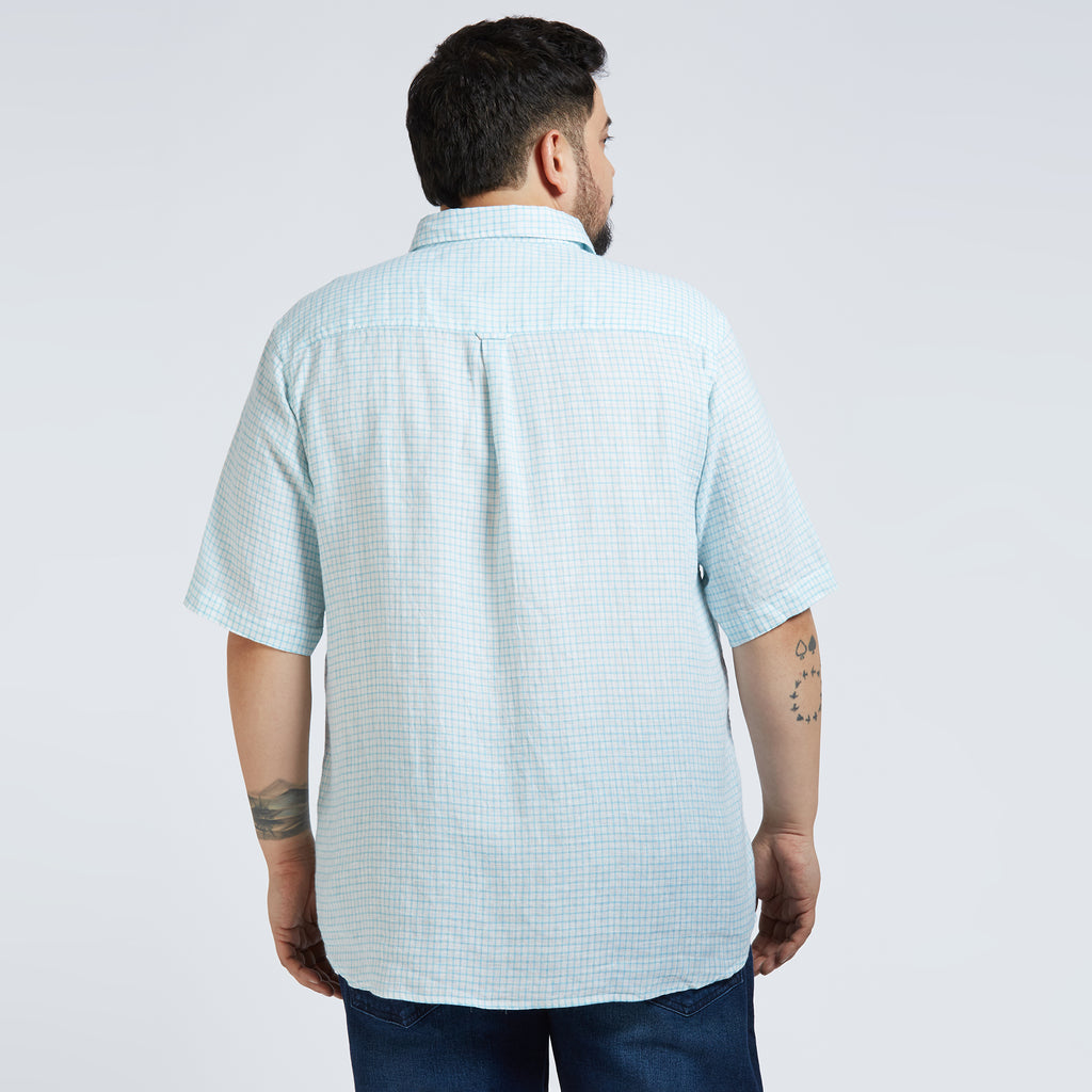 Plus Size Casual Shirt | 4XL - 10XL | 100% Linen | White