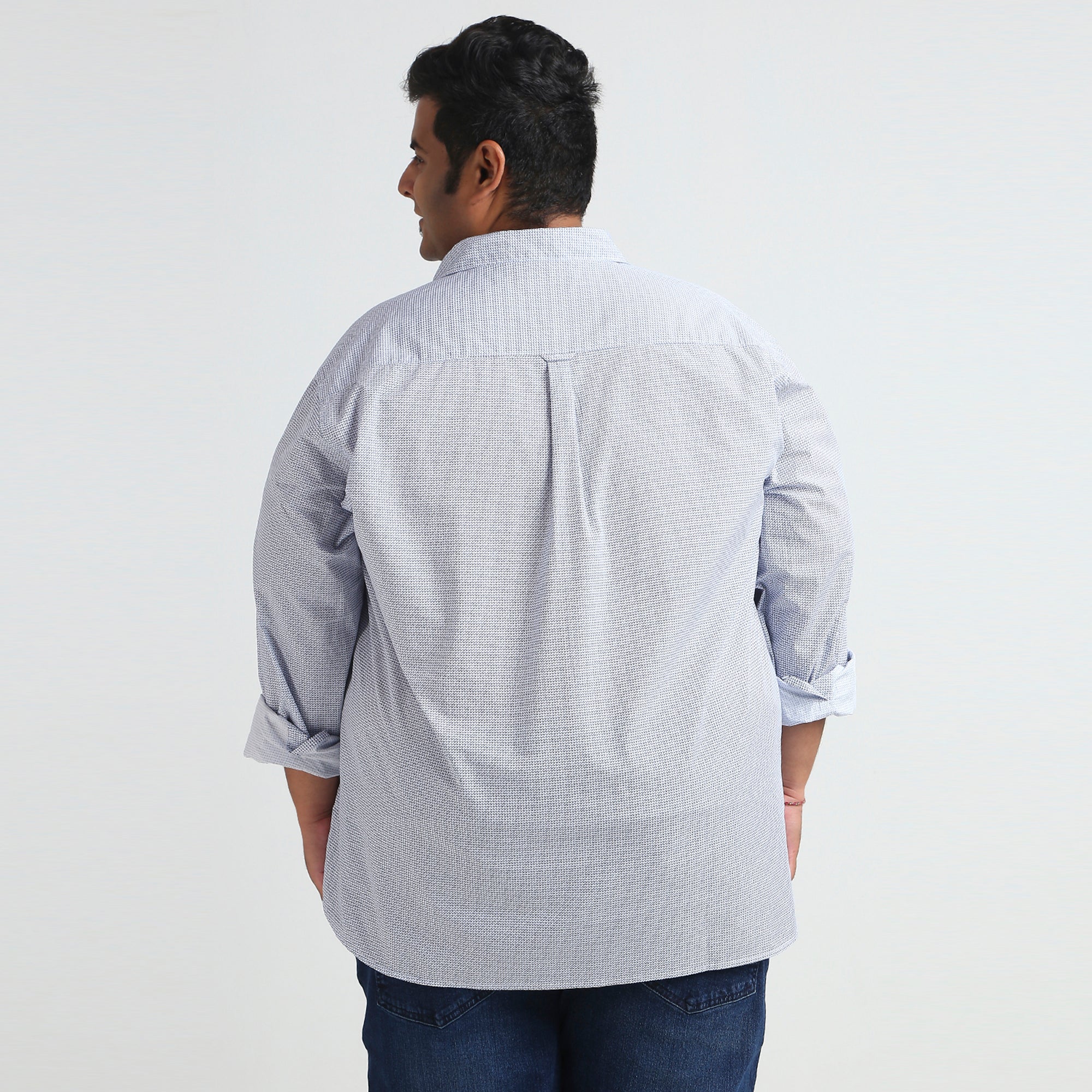 Plus Size Casual Shirt | 4XL - 10XL | 100% Cotton | White