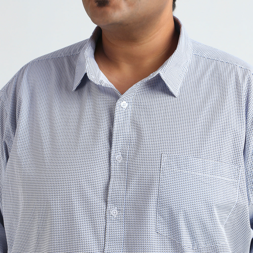 Plus Size Casual Shirt | 4XL - 10XL | 100% Cotton | White