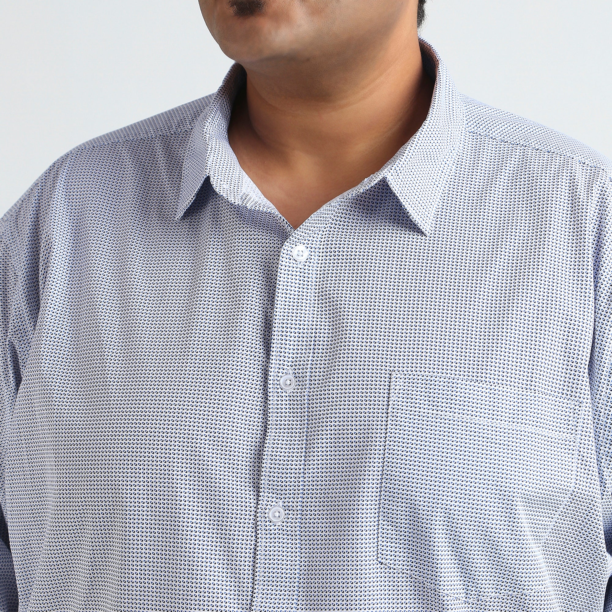 Plus Size Casual Shirt | 4XL - 10XL | 100% Cotton | White