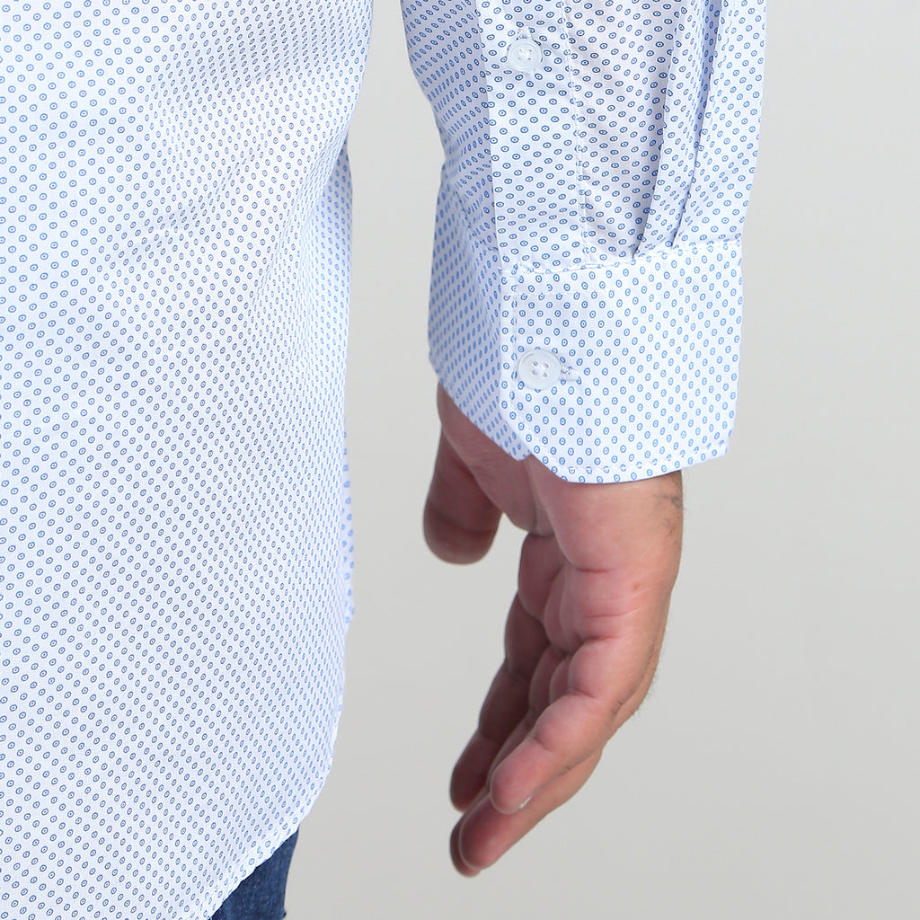 Plus Size Casual Shirt | 4XL - 10XL | 100% Cotton | Sky Blue