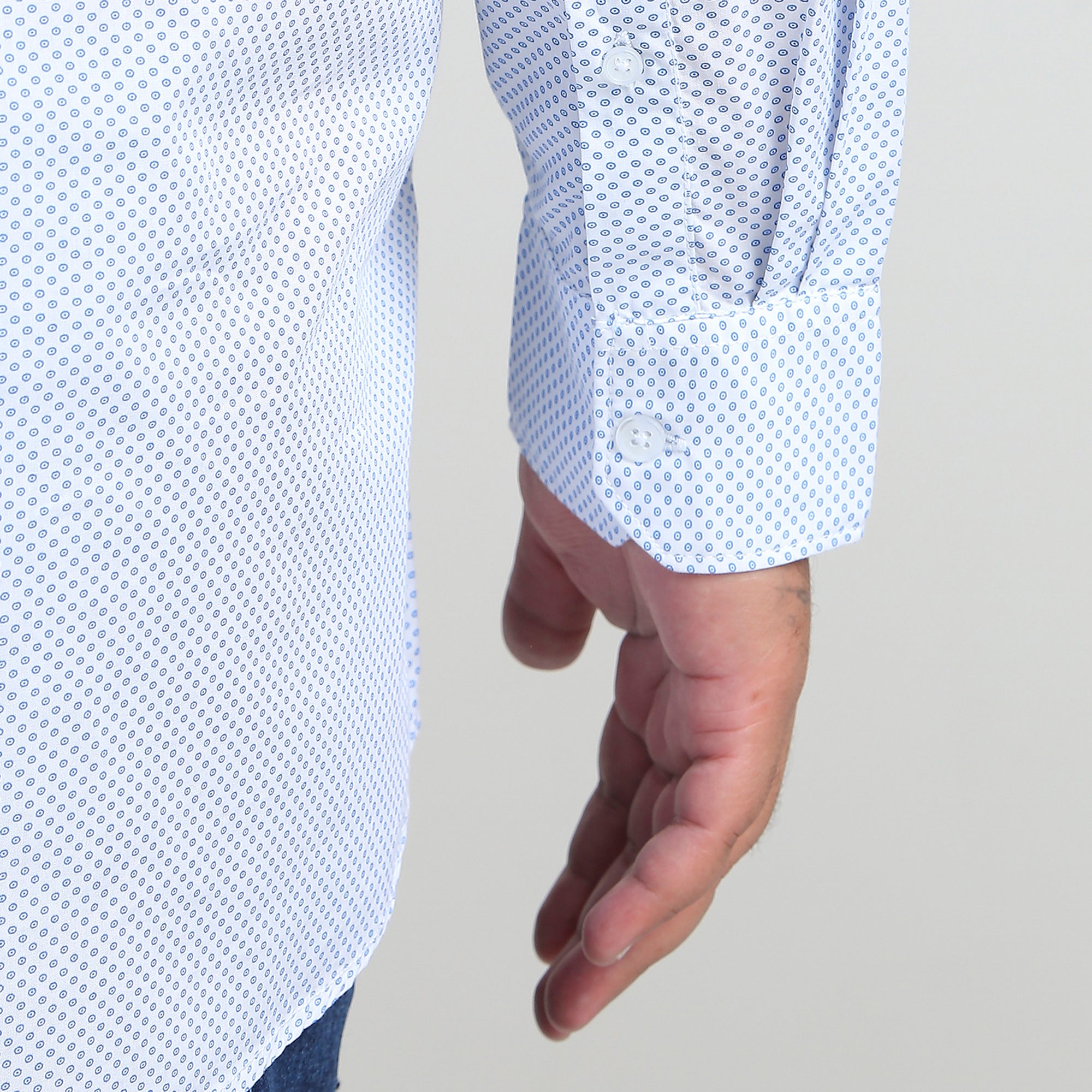 Plus Size Casual Shirt | 4XL - 10XL | 100% Cotton | Sky Blue