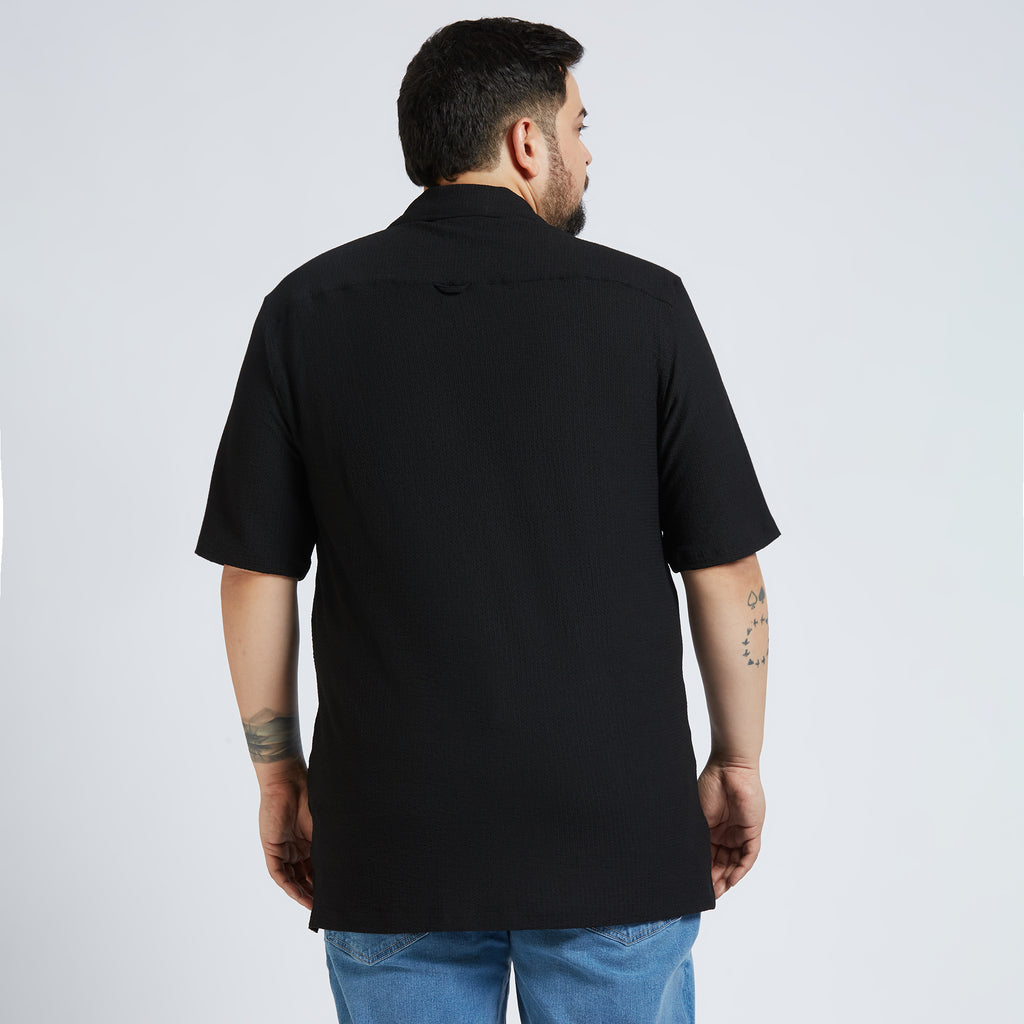 Plus Size Casual Shirt | 4XL - 10XL | Black