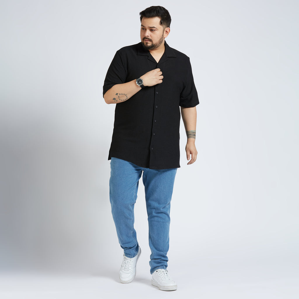 Plus Size Casual Shirt | 4XL - 10XL | Black