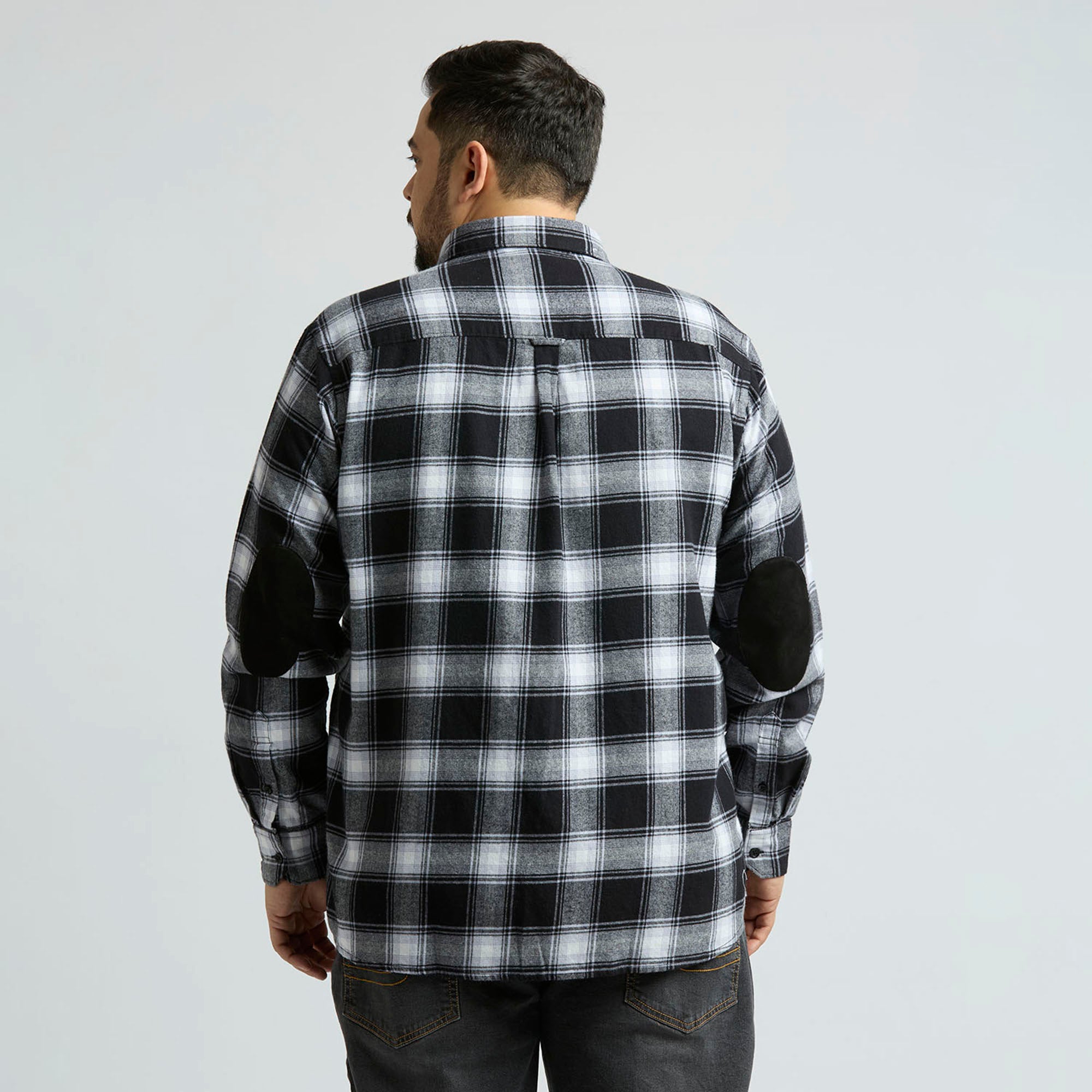 Plus Size Casual Shirt | 4XL - 10XL | 100% Cotton | Black