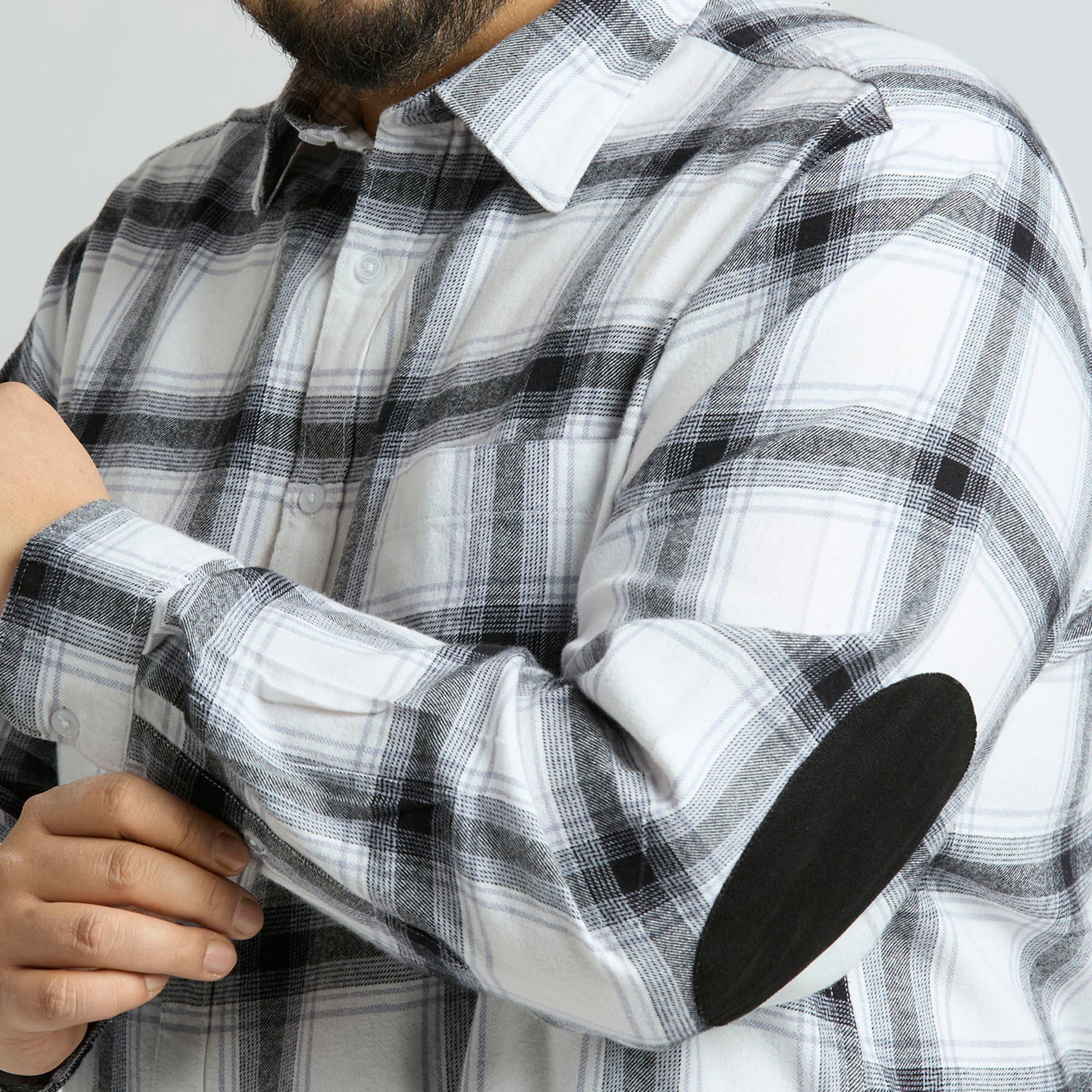 Plus Size Casual Shirt | 4XL - 10XL | 100% Cotton | White