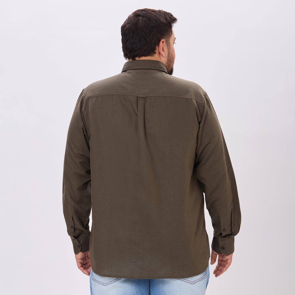 Plus Size Casual Shirt | 4XL-10XL | Olive