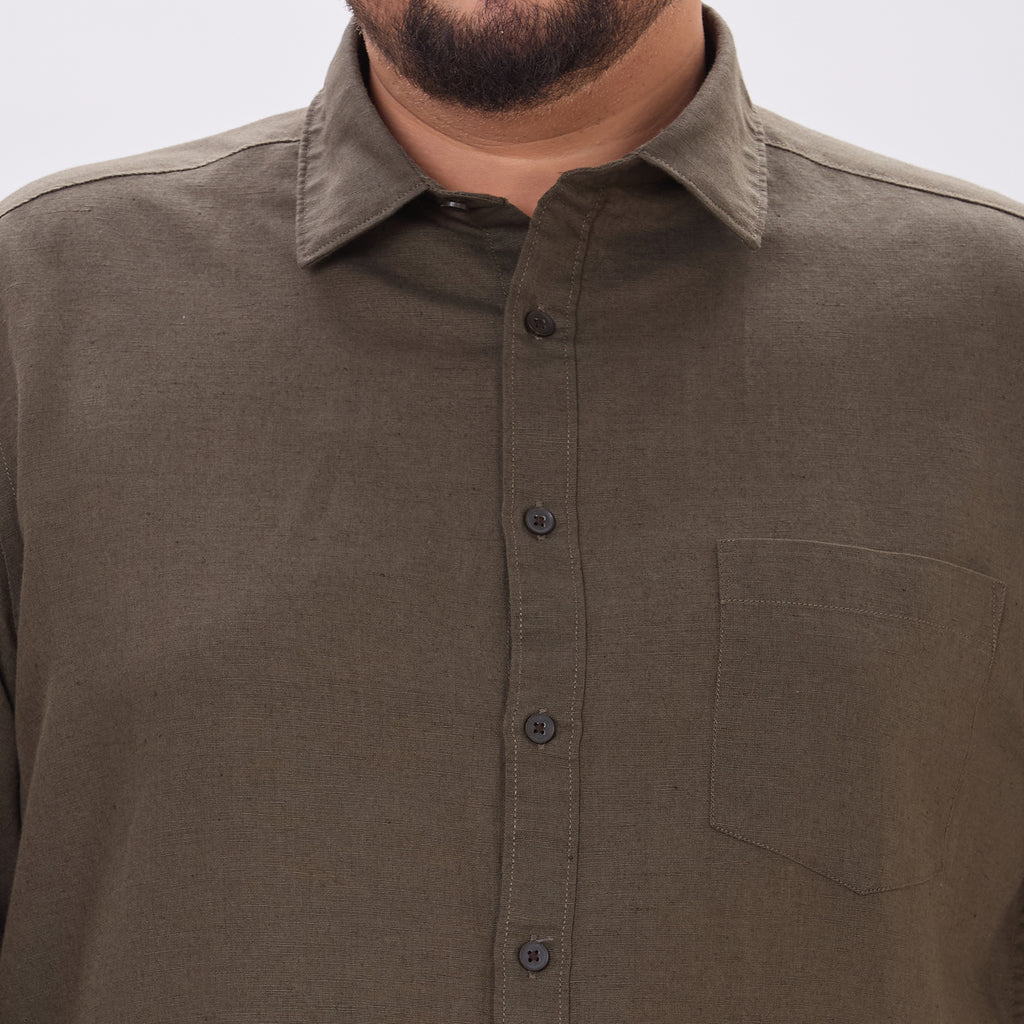 Plus Size Casual Shirt | 4XL-10XL | Olive