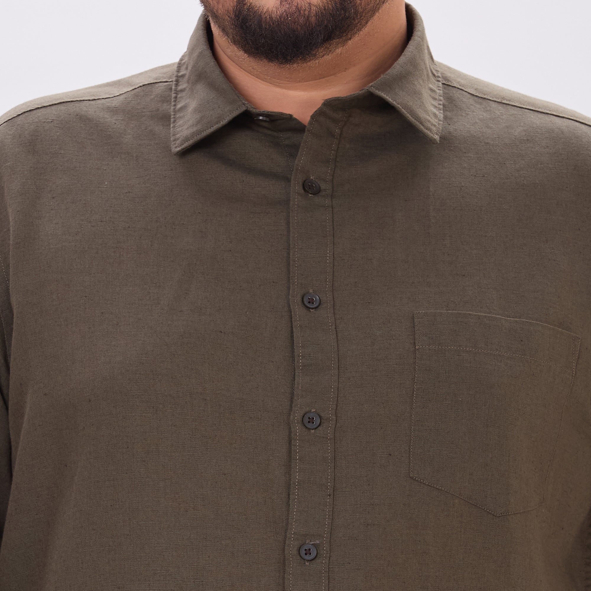 Plus Size Casual Shirt | 4XL-10XL | Olive