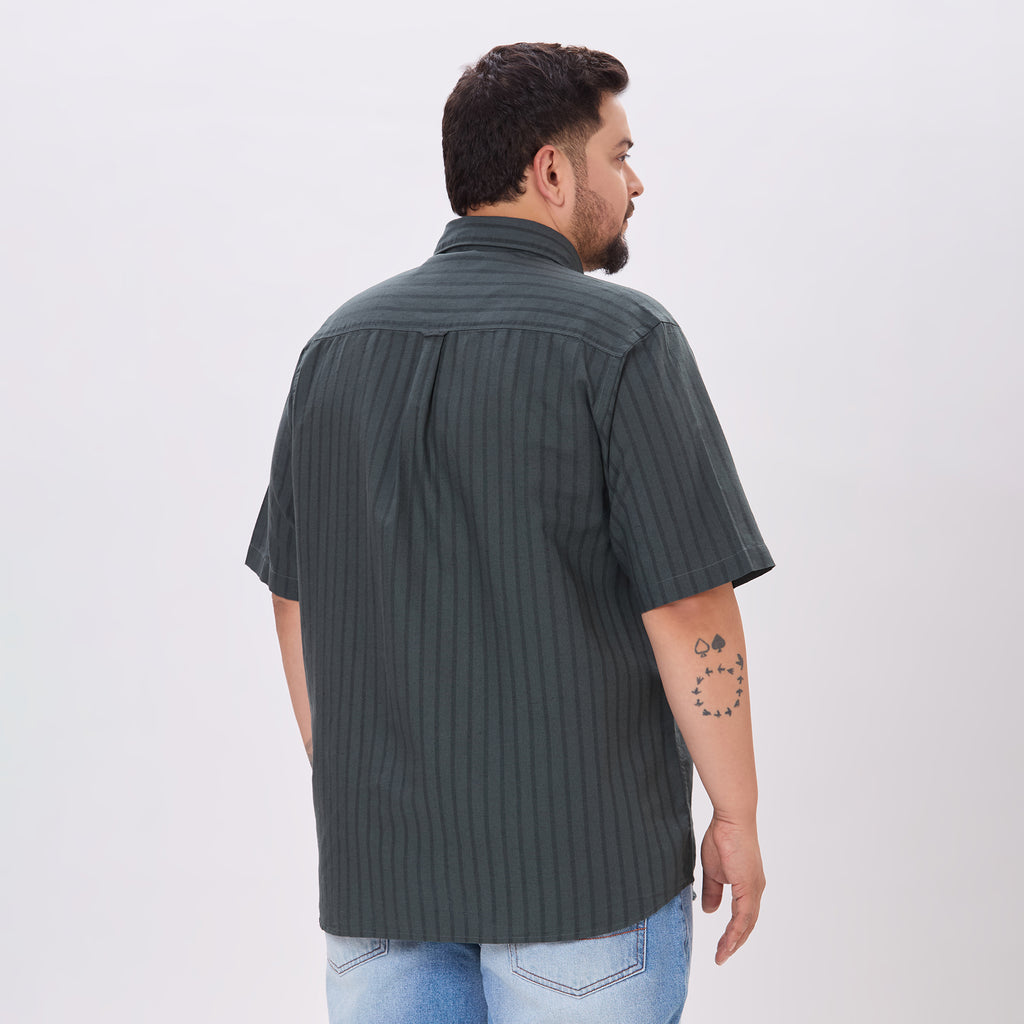 Plus Size Casual Shirt | 4XL-10XL | Bottle Green
