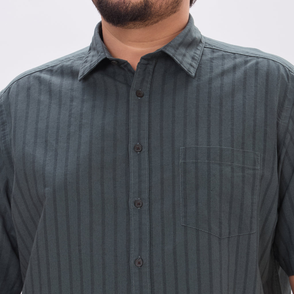 Plus Size Casual Shirt | 4XL-10XL | Bottle Green