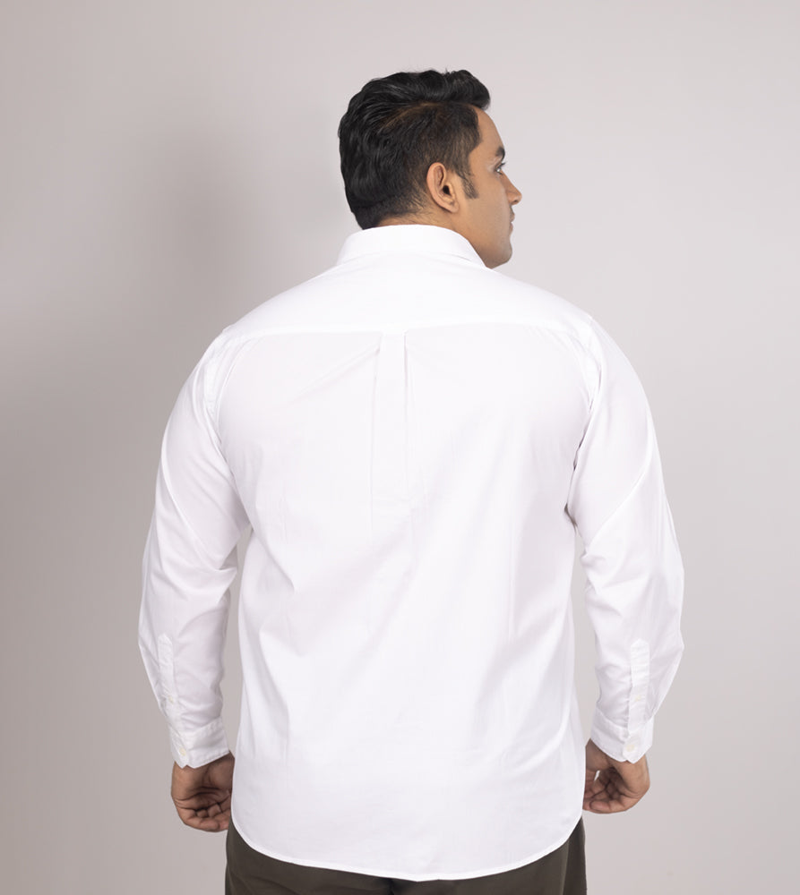 Plus Size Casual Shirt | 4XL - 10XL | White