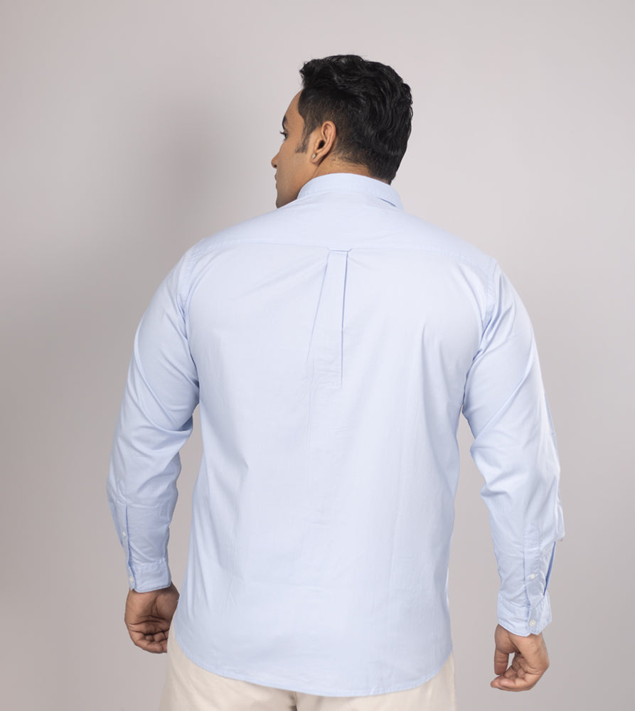 Plus Size Casual Shirt | 4XL - 10XL | Sky Blue