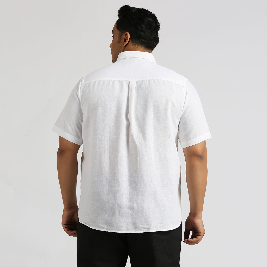 Plus Size Casual Shirt | 4XL - 10XL | White