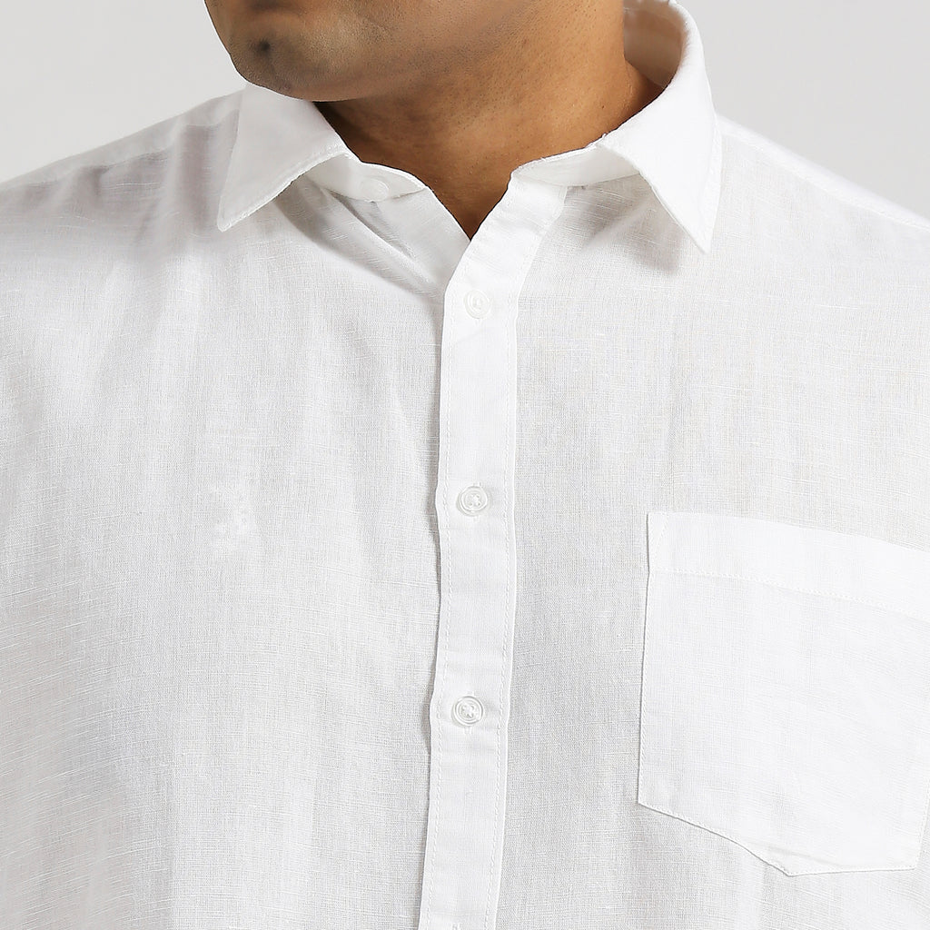Plus Size Casual Shirt | 4XL - 10XL | White