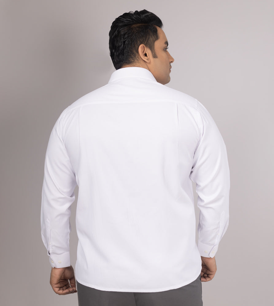 Plus Size Casual Shirt | 4XL - 10XL | White