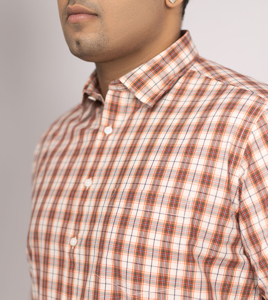 Plus Size Casual Shirt | 4XL - 10XL | 100% Cotton | Beige