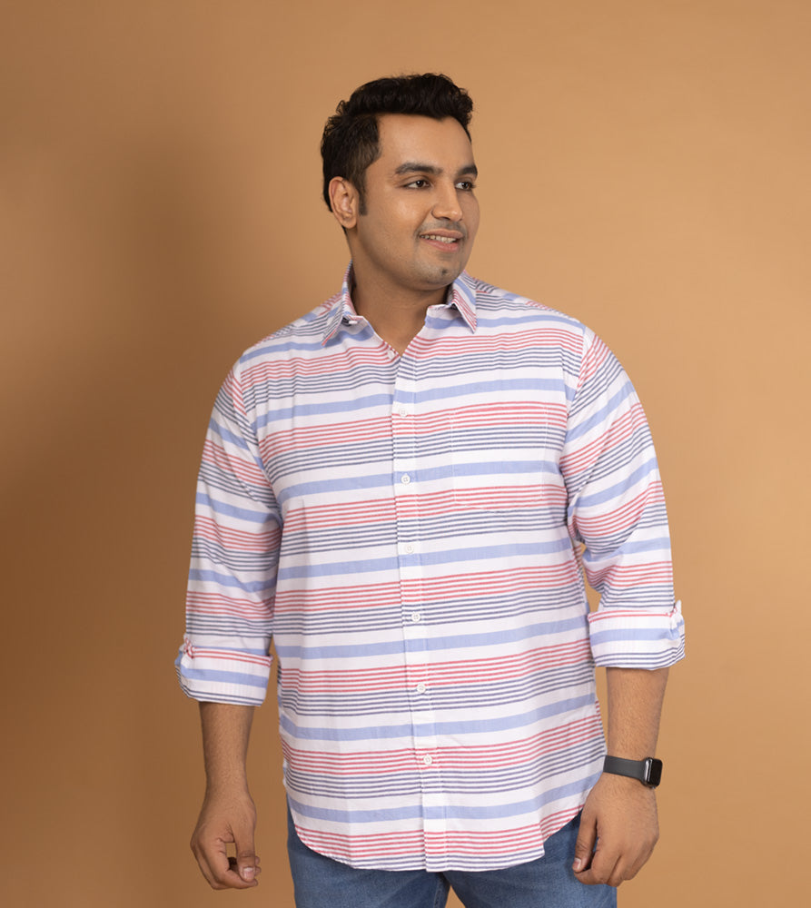 Plus Size Casual Shirt | 4XL - 10XL | 100% Cotton | Multicolour