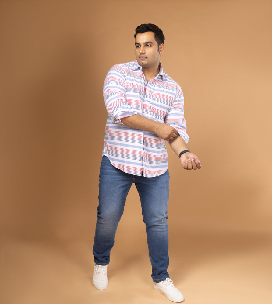 Plus Size Casual Shirt | 4XL - 10XL | 100% Cotton | Multicolour