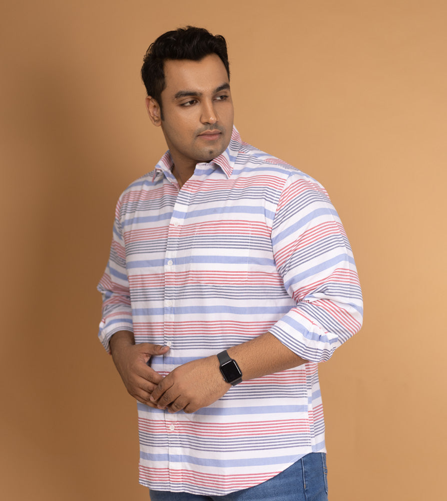 Plus Size Casual Shirt | 4XL - 10XL | 100% Cotton | Multicolour