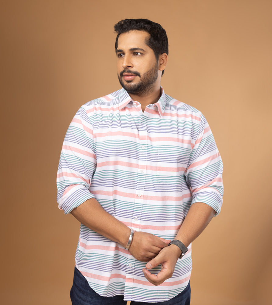 Plus Size Casual Shirt | 4XL - 10XL | 100% Cotton | Multicolour