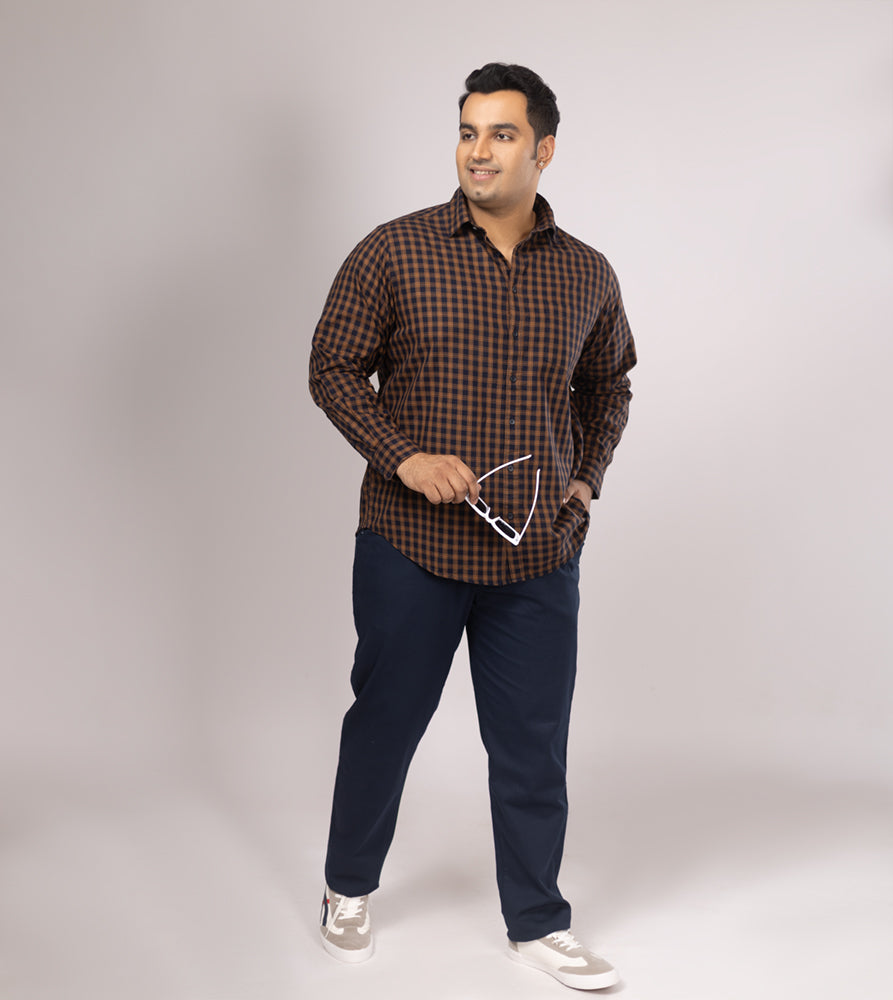 Plus Size Casual Shirt | 4XL - 10XL | 100% Cotton | Yellow