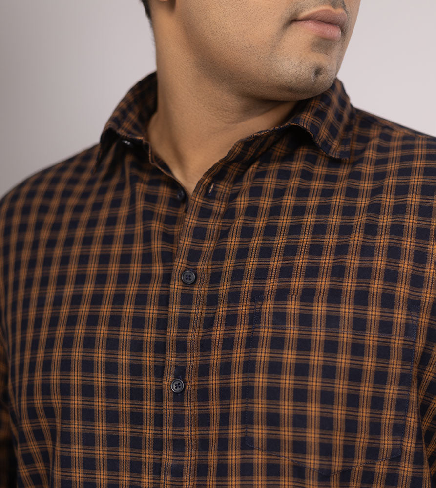 Plus Size Casual Shirt | 4XL - 10XL | 100% Cotton | Yellow