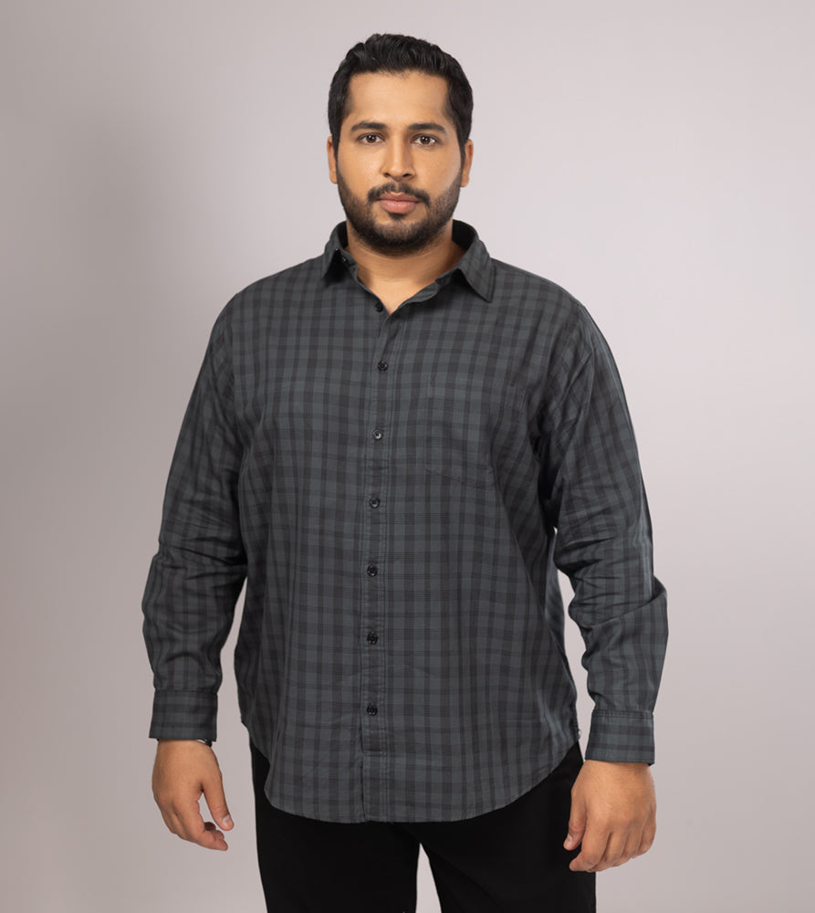 Plus Size Casual Shirt | 4XL - 10XL | 100% Cotton | Dark Green