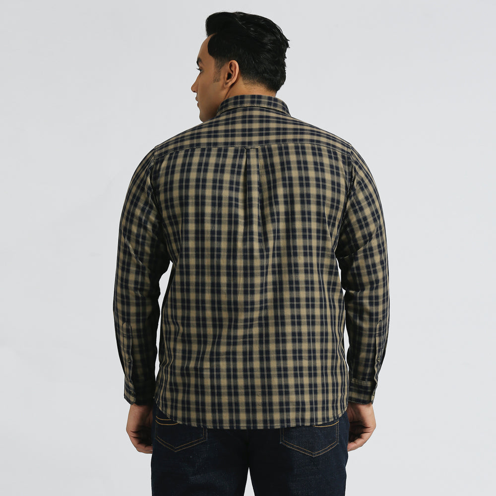 Plus Size Casual Shirt | 4XL - 10XL | 100% Cotton | Light Yellow