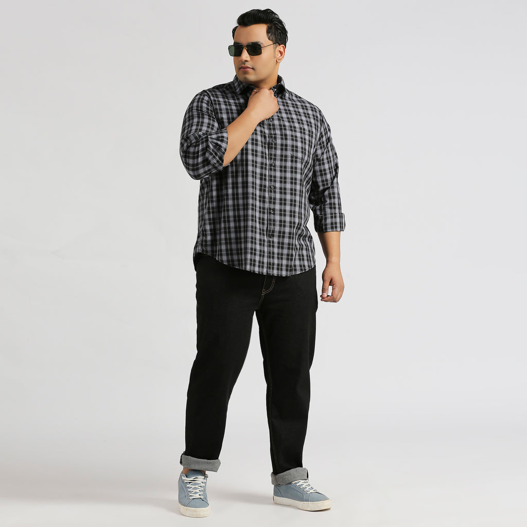Plus Size Casual Shirt | 4XL - 10XL | 100% Cotton | Brown