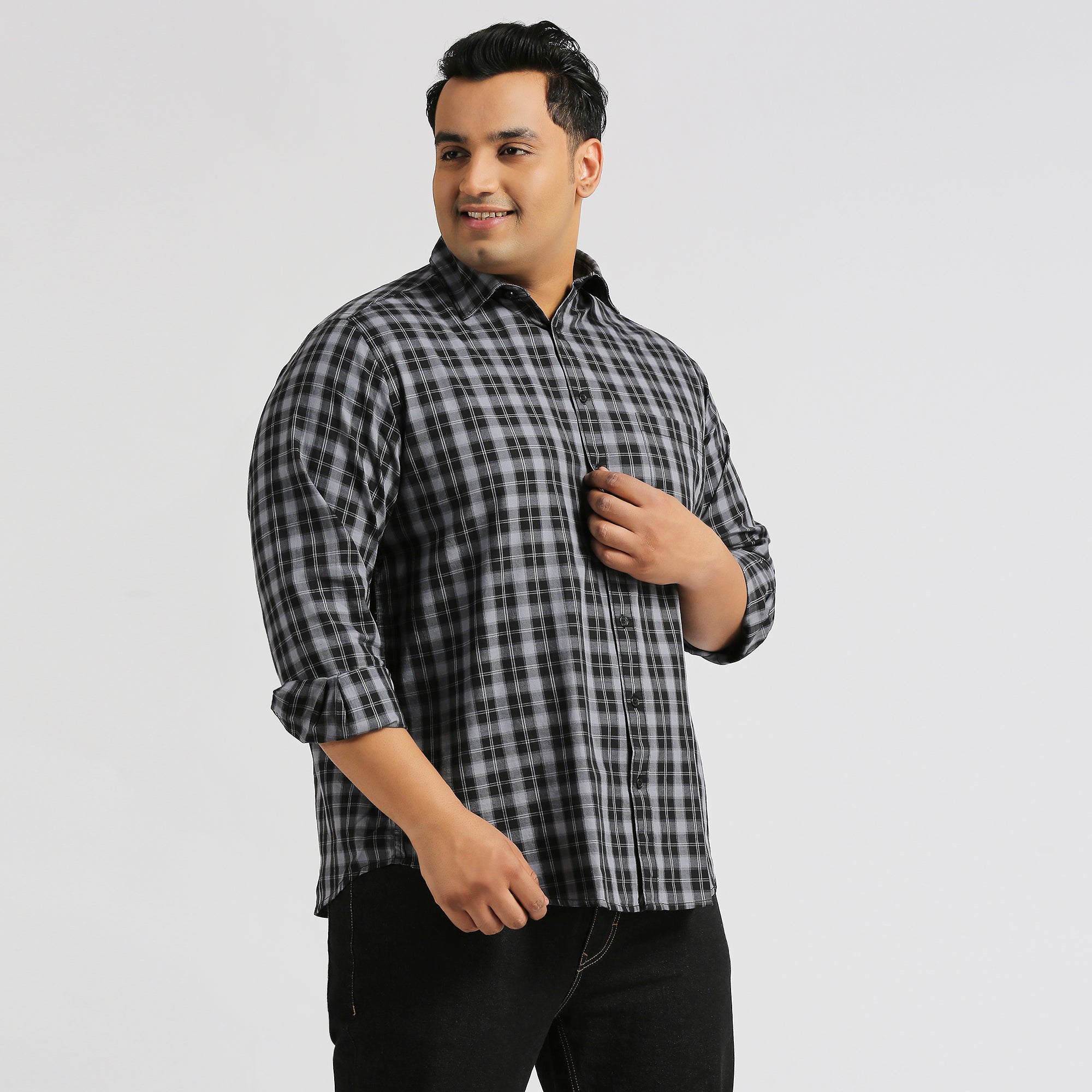 Plus Size Casual Shirt | 4XL - 10XL | 100% Cotton | Brown