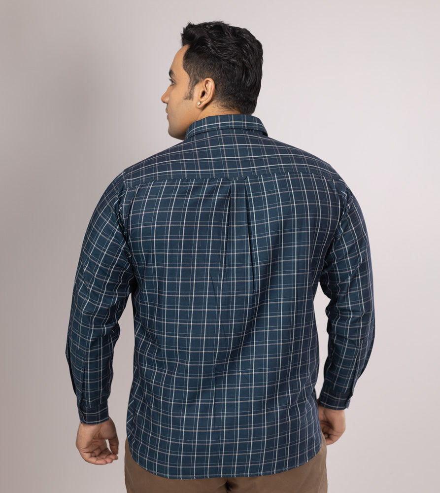 Plus Size Casual Shirt | 4XL - 10XL | 100% Cotton | Teal