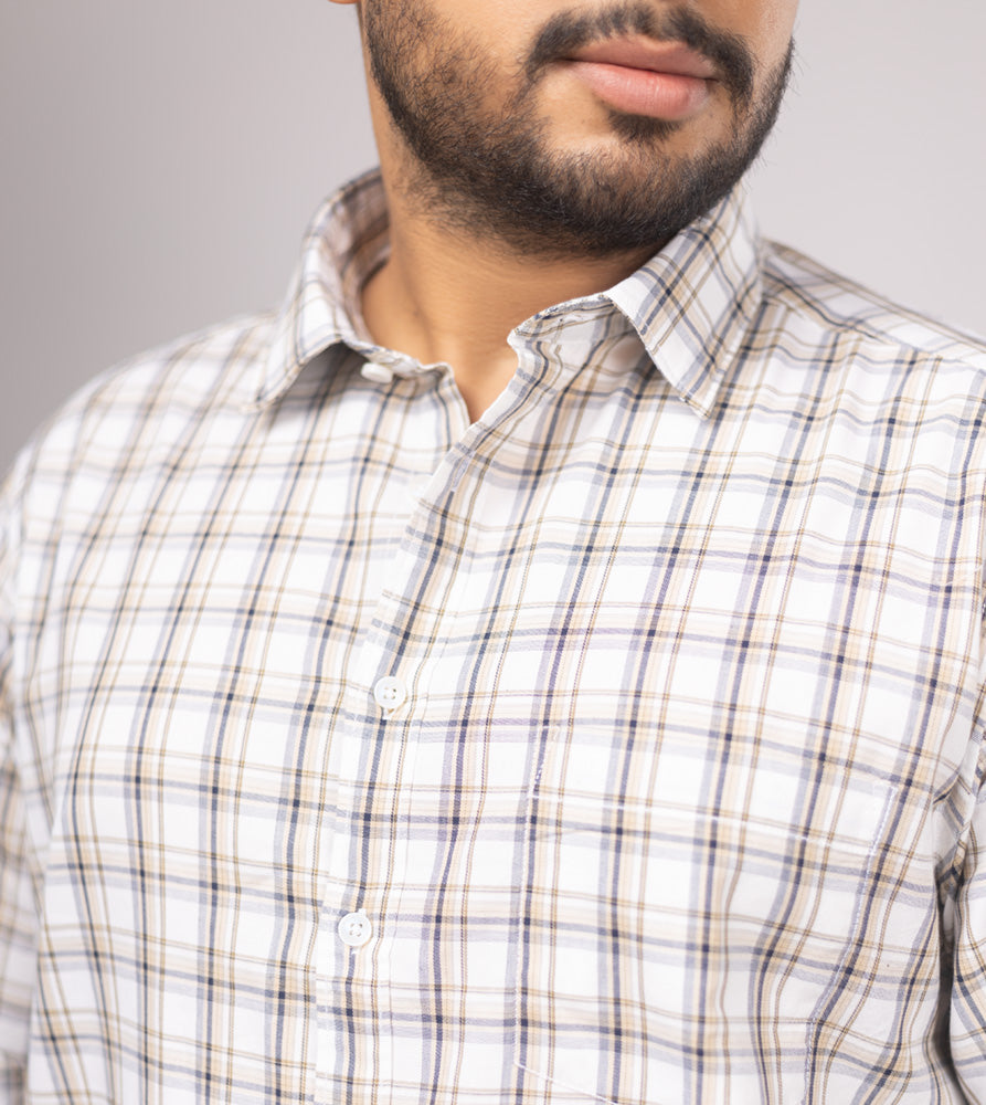 Plus Size Casual Shirt | 4XL - 10XL | 100% Cotton | Natural