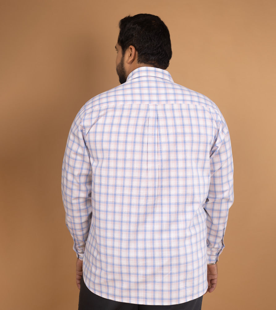 Plus Size Casual Shirt | 4XL - 10XL | 100% Cotton | White