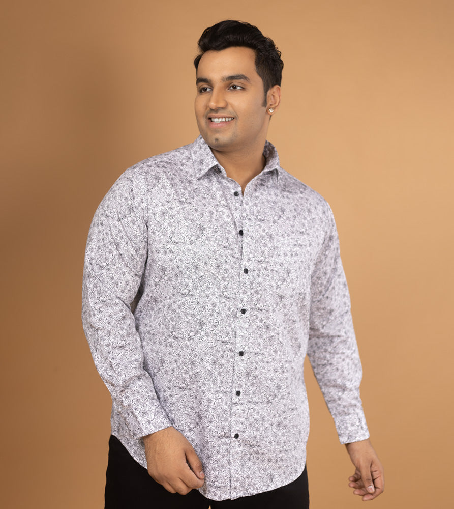Plus Size Casual Shirt | 4XL - 10XL | 100% Cotton | White