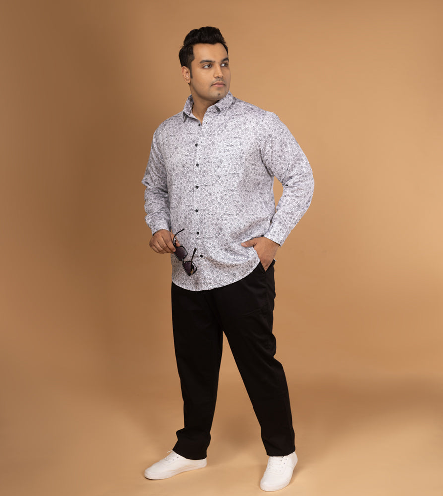 Plus Size Casual Shirt | 4XL - 10XL | 100% Cotton | White