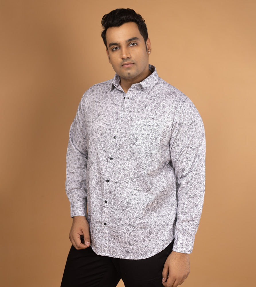 Plus Size Casual Shirt | 4XL - 10XL | 100% Cotton | White