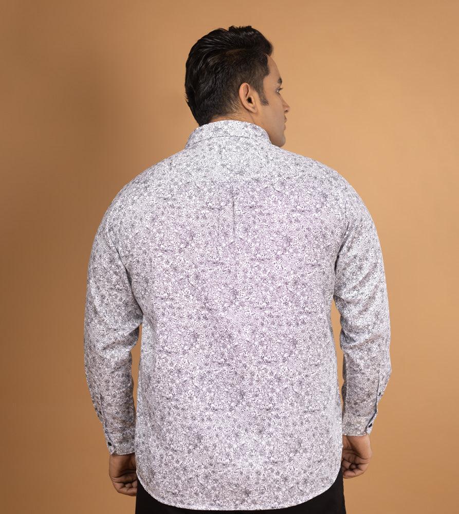 Plus Size Casual Shirt | 4XL - 10XL | 100% Cotton | White