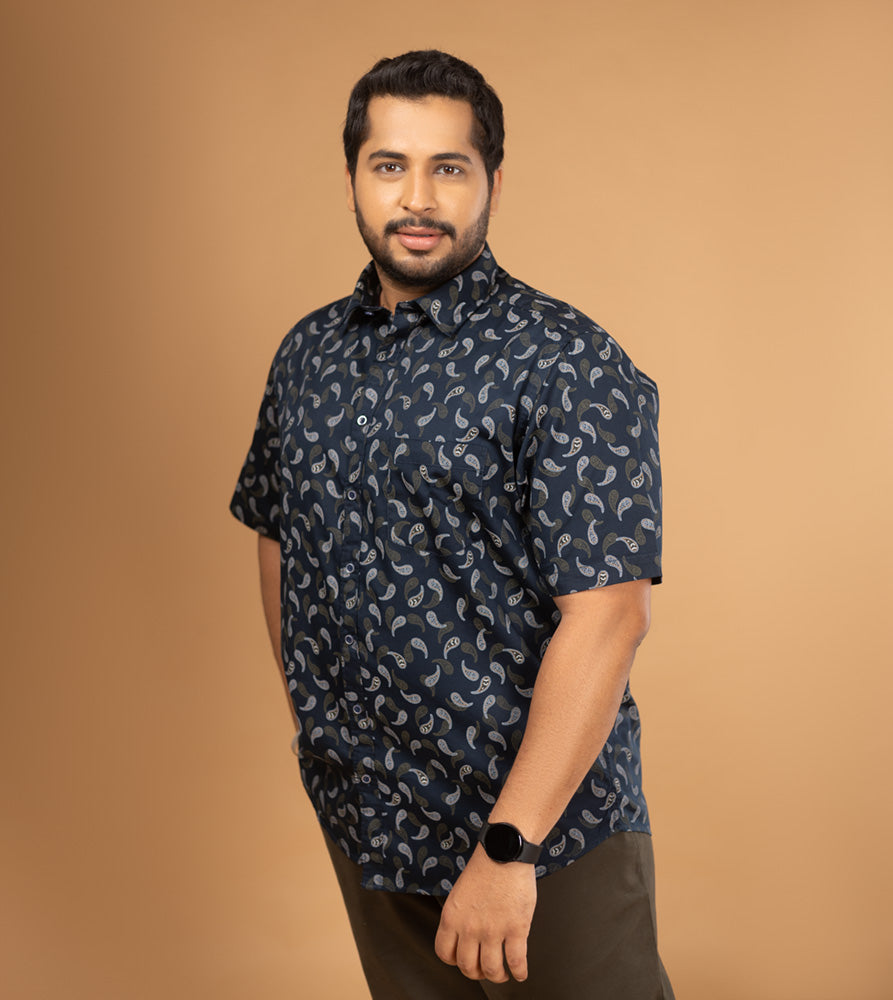 Plus Size Casual Shirt | 4XL - 10XL | 100% Cotton | Dark Teal