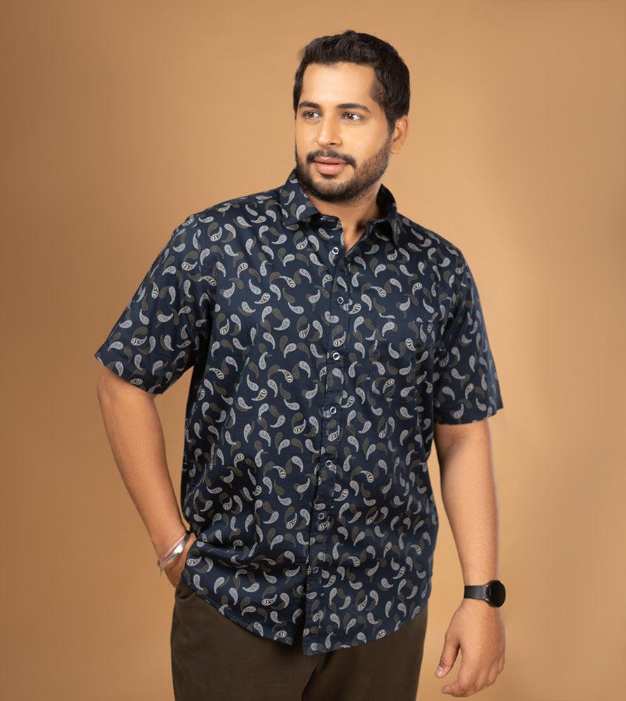 Plus Size Casual Shirt | 4XL - 10XL | 100% Cotton | Dark Teal