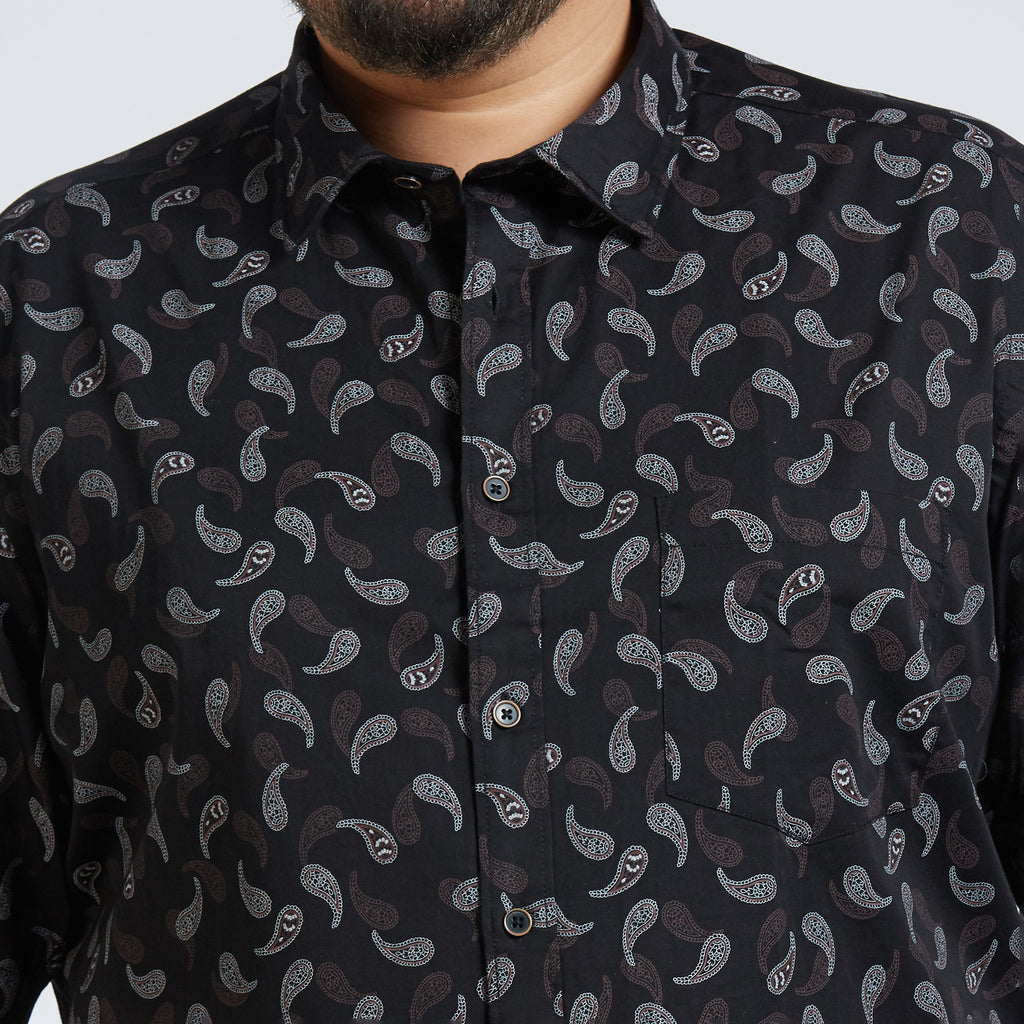 Plus Size Casual Shirt | 4XL - 10XL | 100% Cotton | Brown