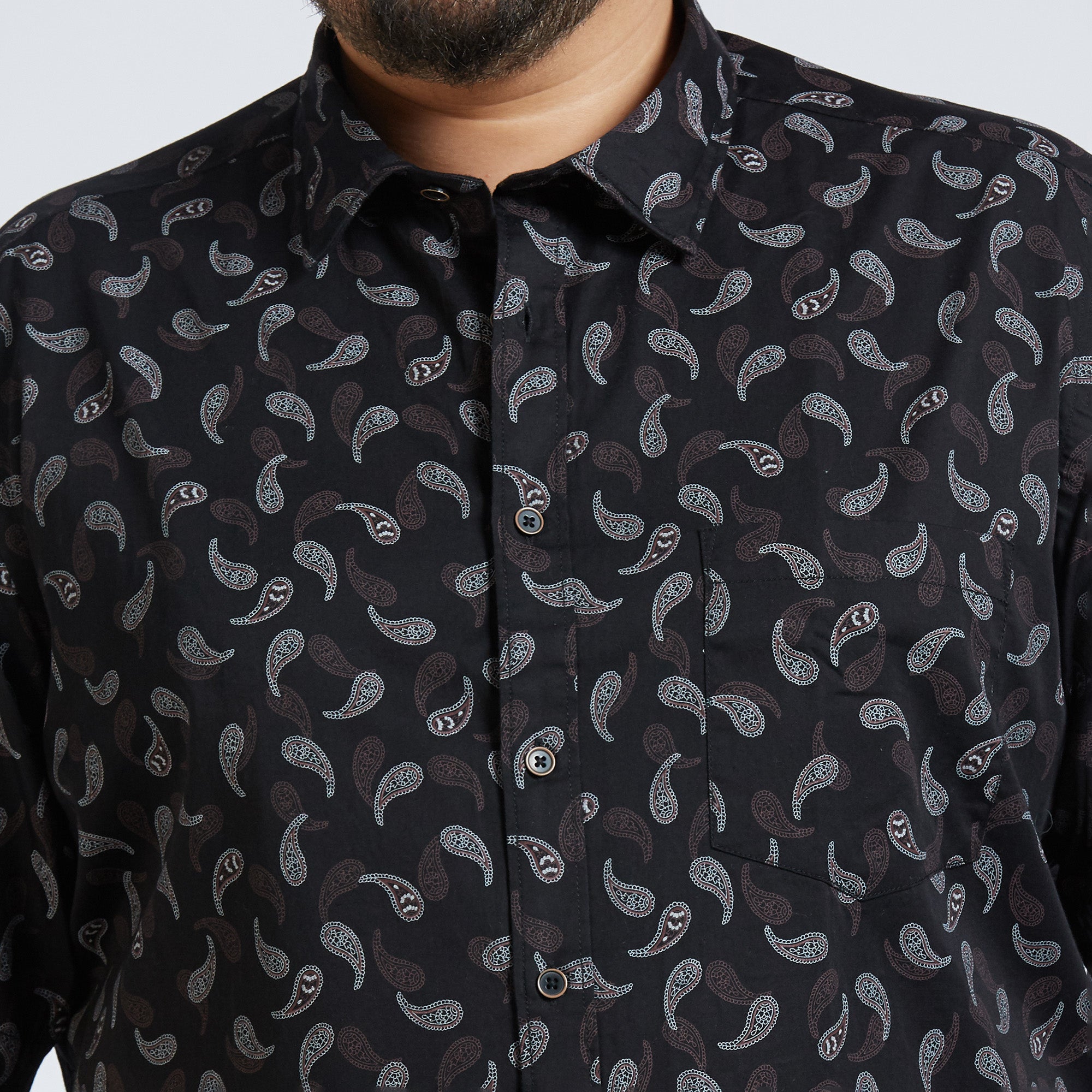 Plus Size Casual Shirt | 4XL - 10XL | 100% Cotton | Brown