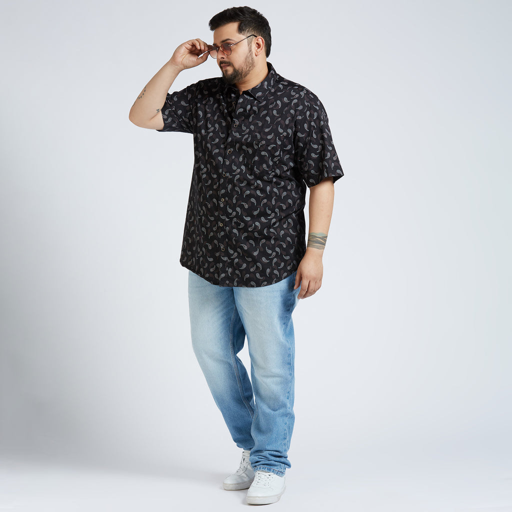 Plus Size Casual Shirt | 4XL - 10XL | 100% Cotton | Brown