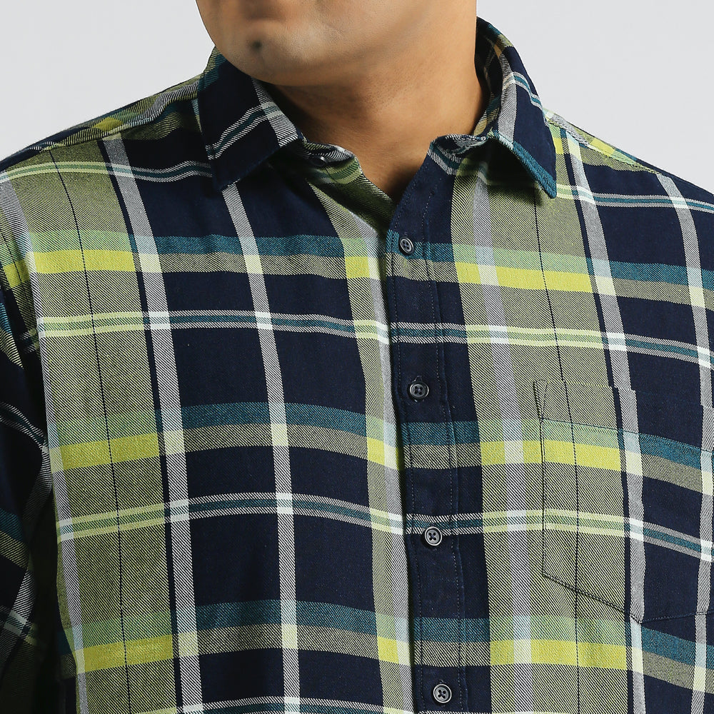Plus Size Casual Shirt | 4XL - 10XL | 100% Cotton | Olive