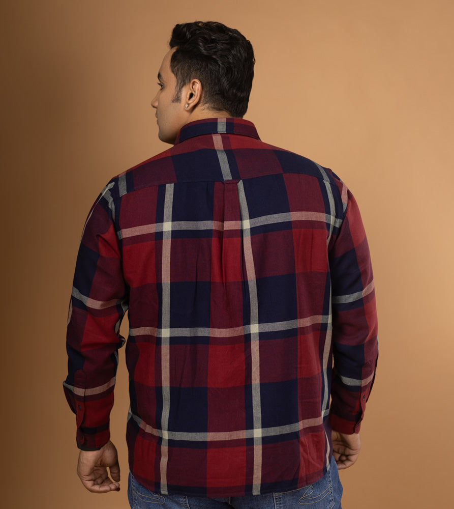 Plus Size Casual Shirt | 4XL - 10XL | 100% Cotton | Brown