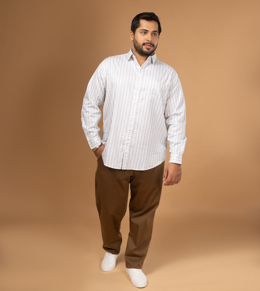 Plus Size Casual Shirt | 4XL - 10XL | 100% Cotton | Green