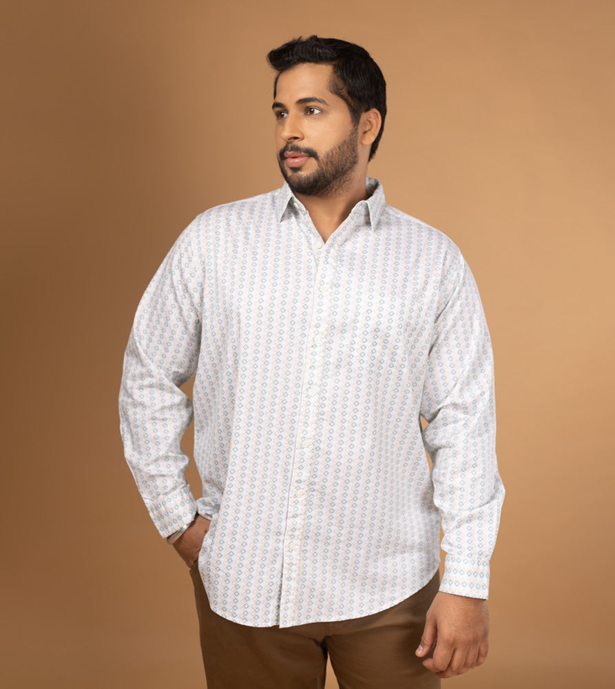 Plus Size Casual Shirt | 4XL - 10XL | 100% Cotton | Green